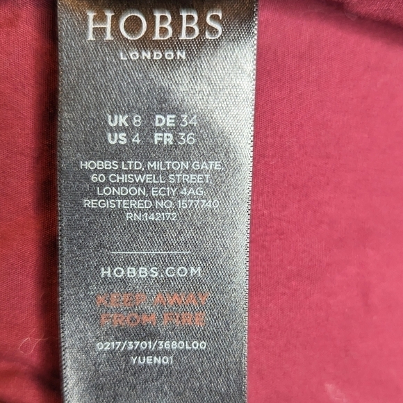 Hobbs London quilted winter coat jacket blue long lightweight size 4 - Picture 5 of 7